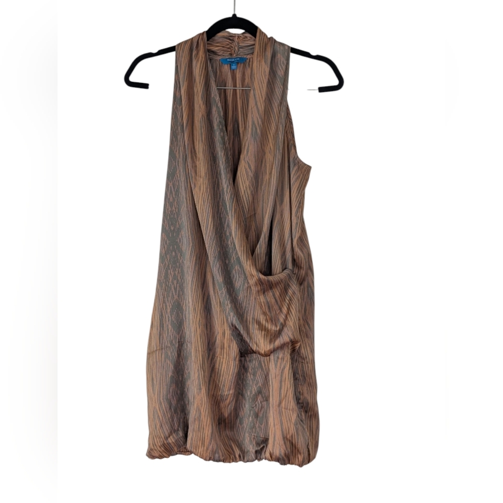 Derek Lam X Design Nation Tan/Olive Draped Mini Sz.S